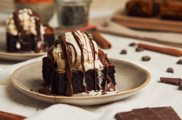 Brownie con Nieve